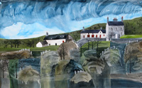 Hidden Gem, Anglesey. A mixed media original by Anya Simmons.